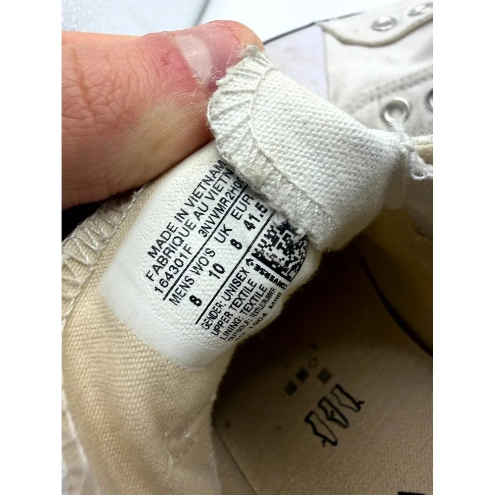 Converse‎ Chuck Taylor All Star Slip Low 164301F Unisex M8/W10 White Black Shoes - Picture 8 of 9